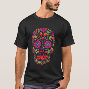 Berry Skull Sugar Skull Strawberry BlackBerry Blue T-Shirt