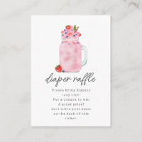 Berry Smoothie Baby Shower Diaper Raffle