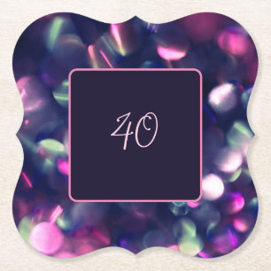 Berry Sparkle Customisable Paper Coaster