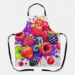 Berry Splash Mix Art Apron