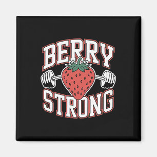Berry Strong - Funny Bodybuilding Workout Pun Magnet