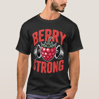 Berry strong vegetarian veganism funny vegan T-Shirt