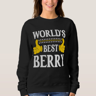 Berry Surname Funny Team Family Last Name World's Sweatshirt