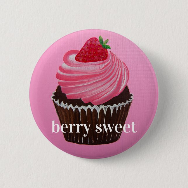 berry sweet 6 cm round badge (Front)