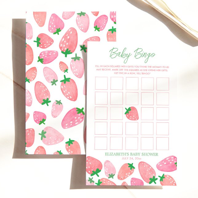 Berry Sweet Baby Bingo Baby Shower Game (Creator Uploaded)