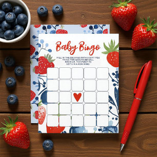 Berry Sweet Baby Bingo Invitation