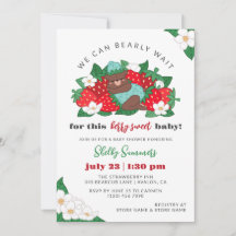Berry Sweet Baby Blue Strawberry Boy Baby Shower