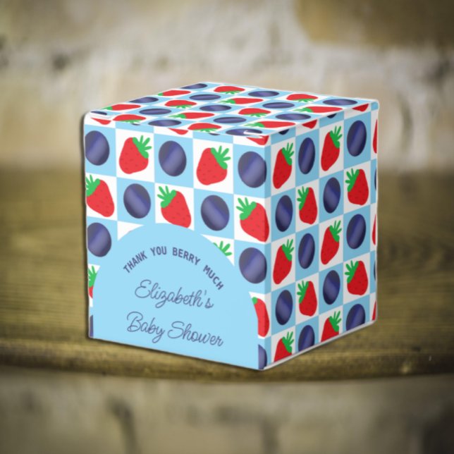 Berry Sweet Baby Shower Favour Box (Creator Uploaded)