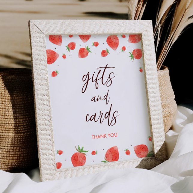 Berry Sweet Baby Shower Gifts and Cards Sign (Creator Uploaded)