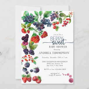 Berry Sweet  Baby Shower Invitation