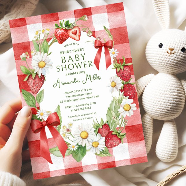 Berry Sweet Baby Shower Invitation (Creator Uploaded)