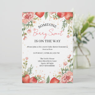 Berry Sweet Baby Shower Invitation 