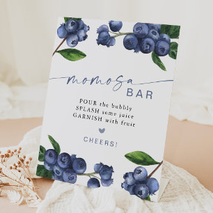 Berry Sweet Baby Shower Momosa Bar Pedestal Sign