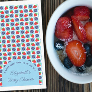 Berry Sweet Baby Shower Paper Napkins