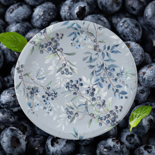 Berry Sweet Baby Shower Paper Plate