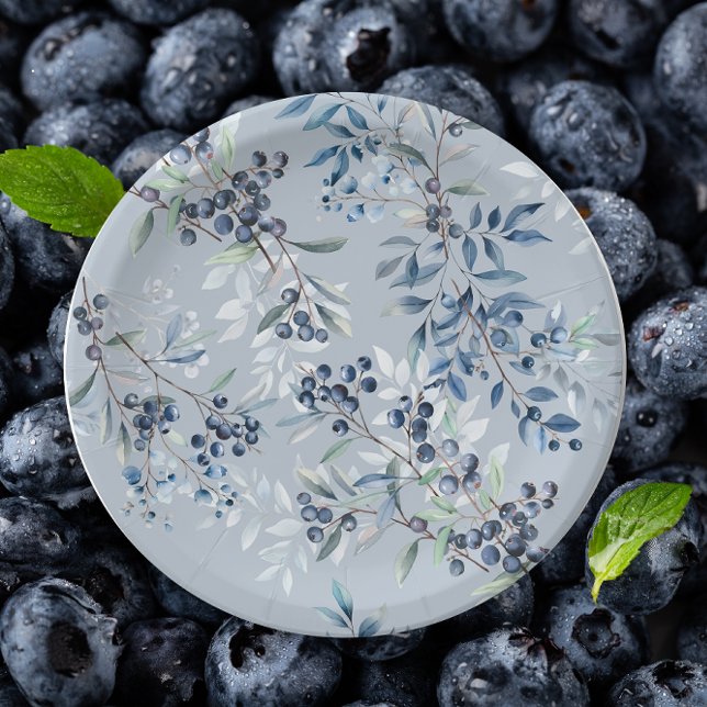 Berry Sweet Baby Shower Paper Plate (Creator Uploaded)