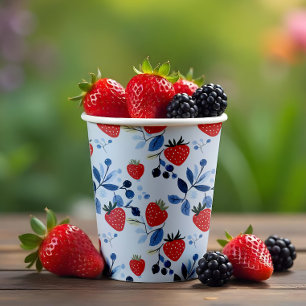 Berry Sweet Baby Shower Paper Plate Paper Cups
