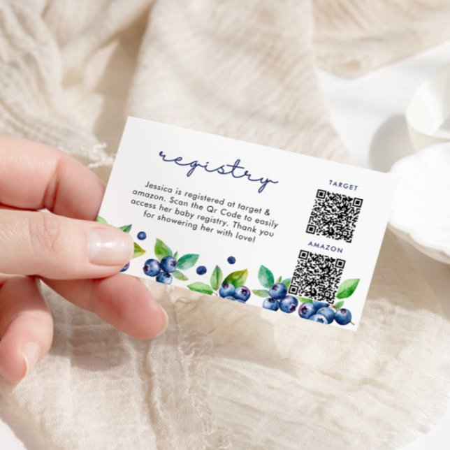 Berry Sweet Baby Shower Registry Card (Creator Uploaded)