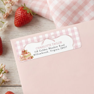 Berry Sweet Baby Shower Return Address Label