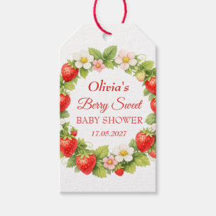 Berry Sweet Baby Shower Strawberry Baby Girl Boy Gift Tags