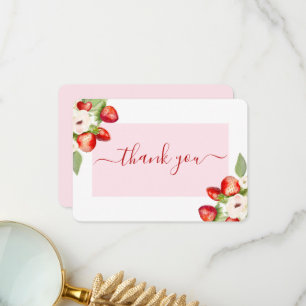 Berry Sweet Baby Shower thank you card