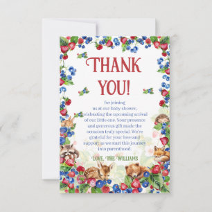 Berry Sweet Baby Shower Thank You Card