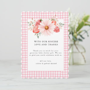 Berry Sweet Baby Shower Thank You Card