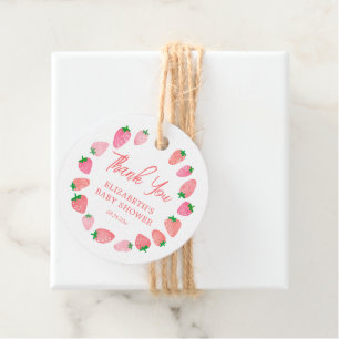Berry Sweet Baby Shower Thank You Favour Tags