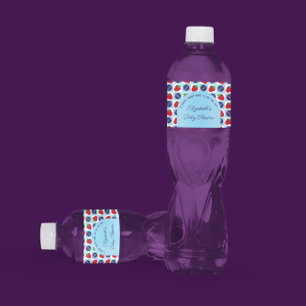 Berry Sweet Baby Shower Water Bottle Label