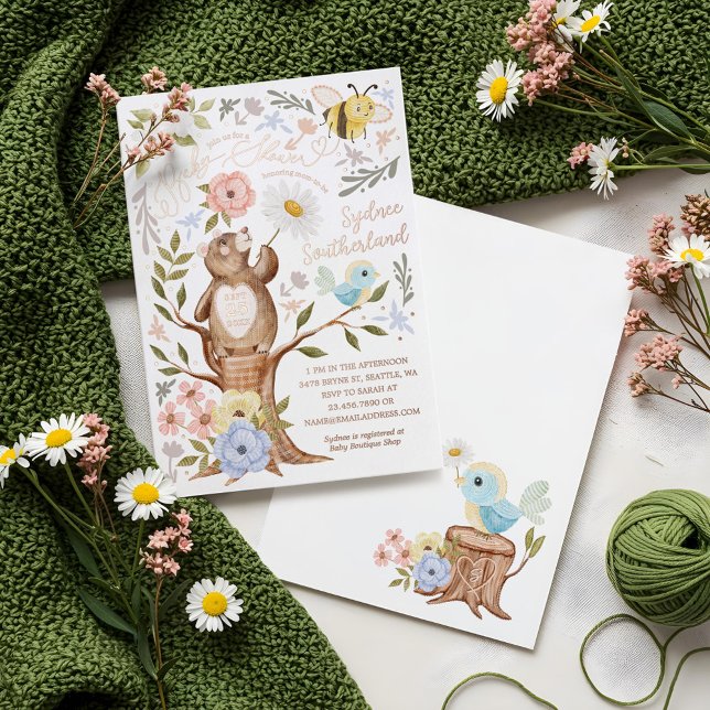 Berry Sweet Baby Shower Wild Berries & Flowers (Berry Sweet Baby Shower Wild Berries & Flowers Foil Invitation)