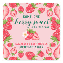 Berry Sweet Baby Strawberry Baby Shower Custom