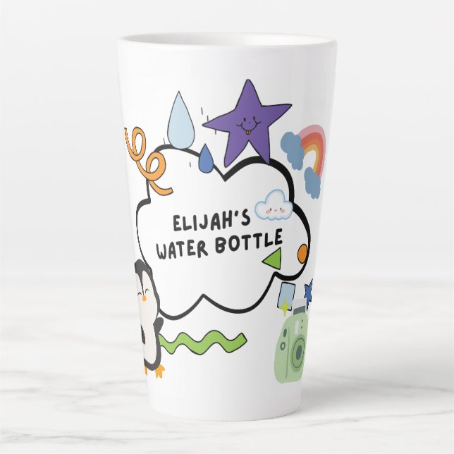 "Berry Sweet Bear Keychain – Adorably Tiny & Total Latte Mug (Front)