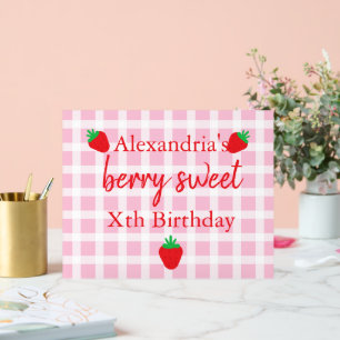 Berry Sweet Birthday Acrylic Sign