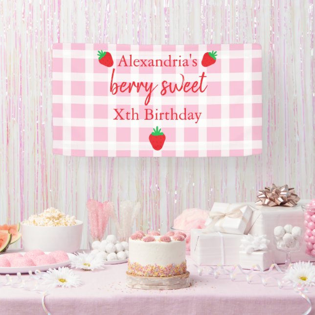 Berry Sweet Birthday Banner (Party)
