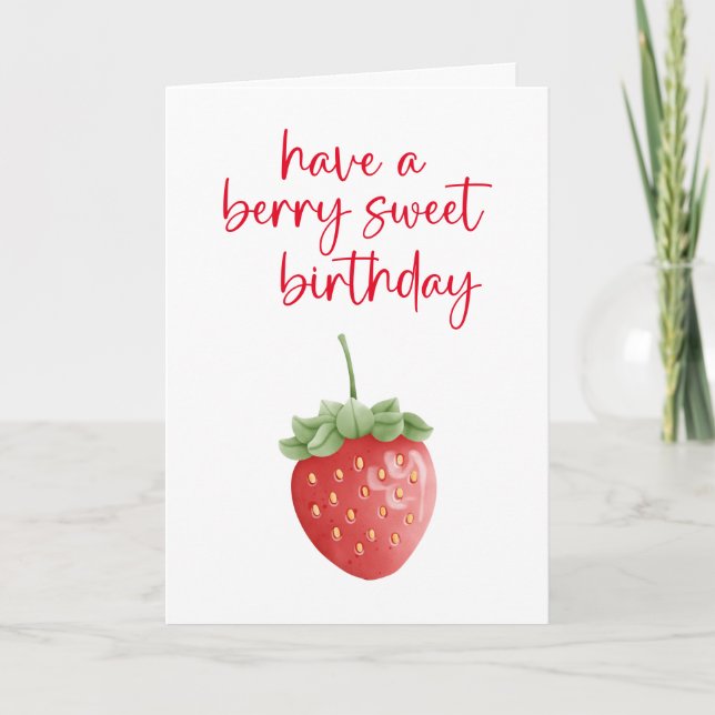 Berry Sweet Birthday Card (Front)