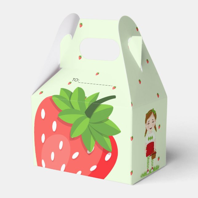 Berry Sweet Birthday  Favour Box (Front Side)