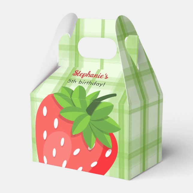 Berry Sweet Birthday  Favour Box (Back Side)