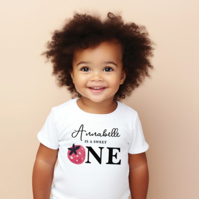 Berry Sweet Birthday Guest of Honour Baby T-Shirt (Creator Uploaded)