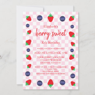 Berry Sweet Birthday Invitation