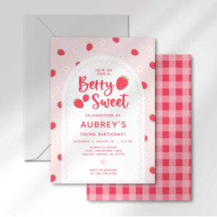 Berry Sweet Birthday Invitation