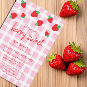 Berry Sweet Birthday Invitation