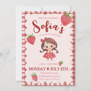 Berry Sweet Birthday Invitation