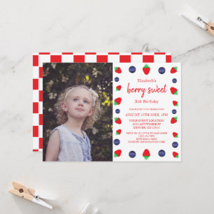 Berry Sweet Birthday Invitation