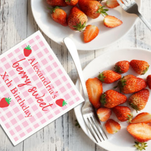 Berry Sweet Birthday Napkin