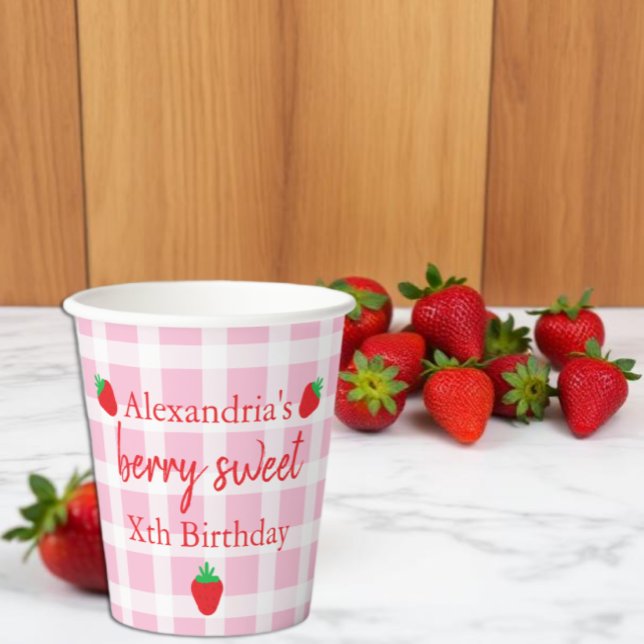 Berry Sweet Birthday Paper Cups (Creator Uploaded)