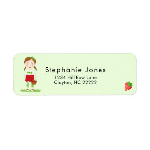 Berry Sweet Birthday  Return Address Label