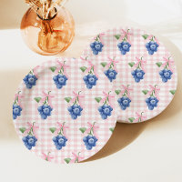 Berry Sweet blueberry 1st birthday Pink Gingham