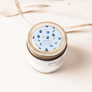 Berry Sweet Blueberry Baby Shower Classic Round Sticker