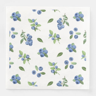 Berry Sweet Blueberry Baby Shower Napkin