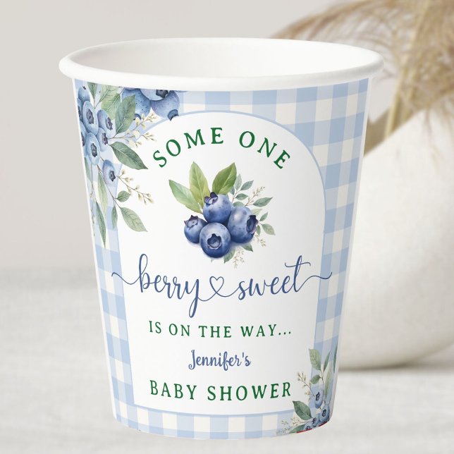 Berry Sweet Blueberry Baby Shower  Paper Cups (Creator Uploaded)